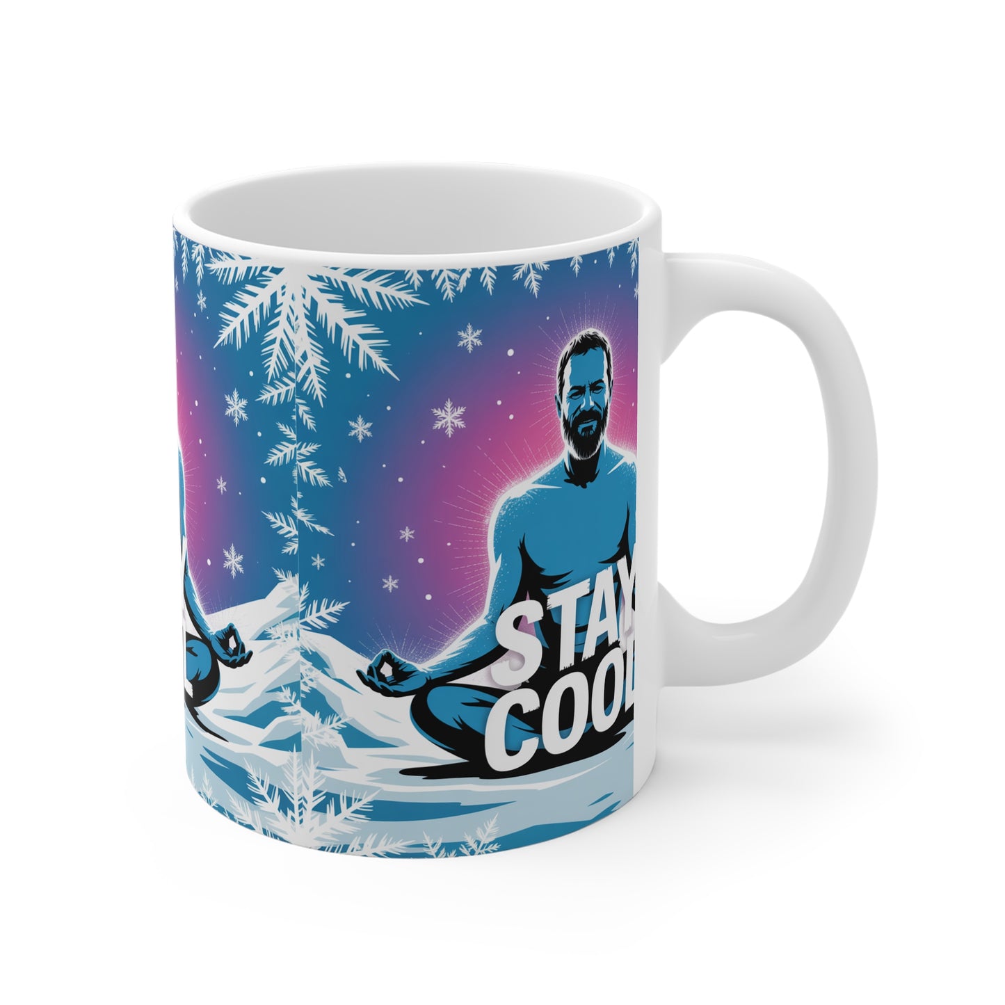 Chill Zen Mug | Stay Cool Coffee Cup, Relaxation, Meditation Gift, Yoga Lover's Mug, Inspirational Drinkware