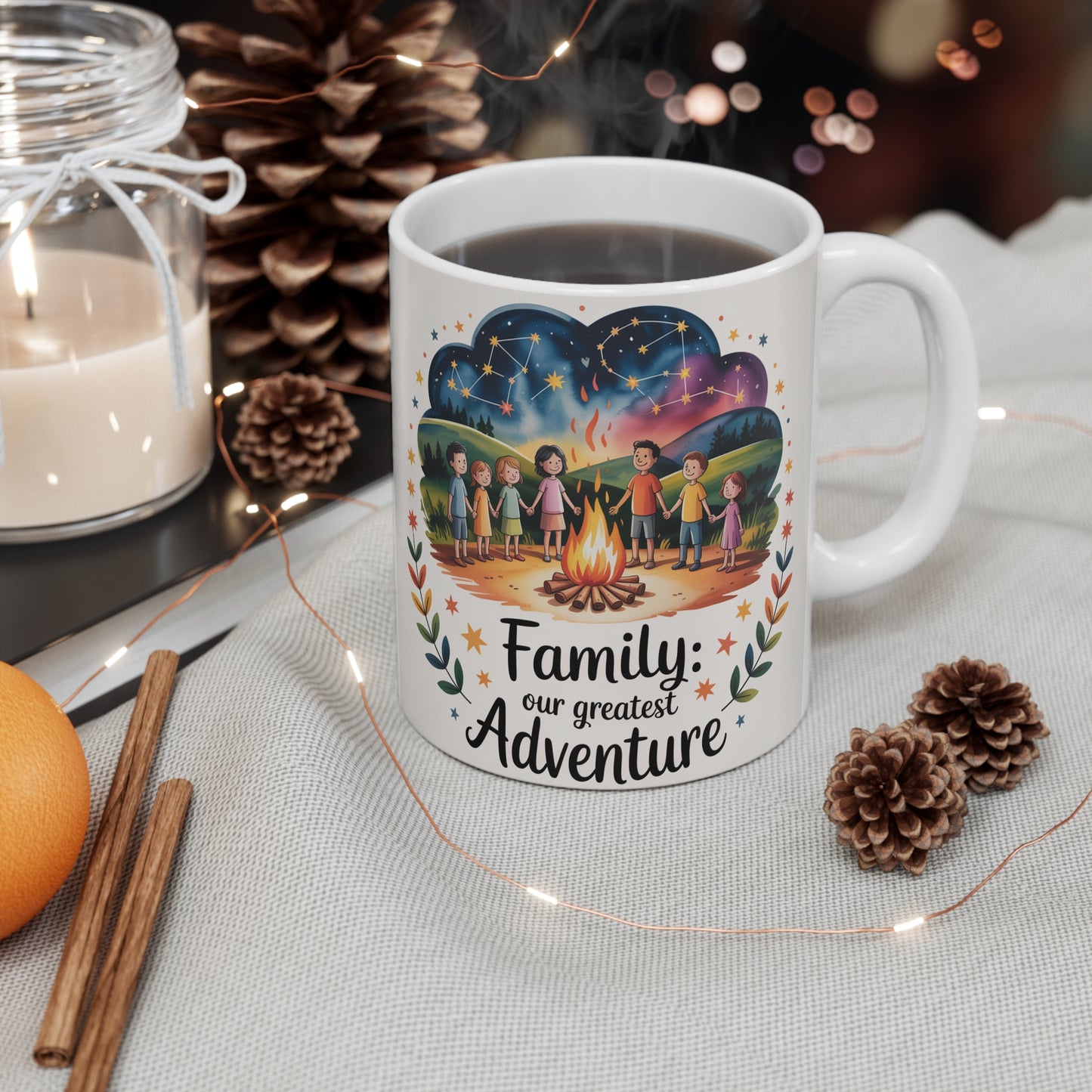 Adventure Family Mug - Heartwarming Gift for Nature Lovers, Camping, and Family Gatherings | Unique Coffee Cup, Outdoor Adventure, [...]