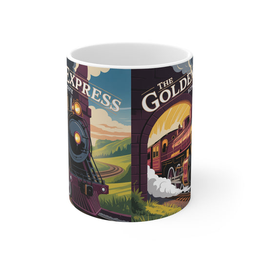 Vintage Train-Themed Coffee Mug, Retro Railroad Gift, Scenic Route Mug, Travel Lover's Cup, Perfect for Train Enthusiasts, Great for [...]
