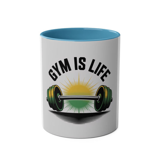 Gym Life Two-Tone Coffee Mug | Motivational Weightlifting Cup for Fitness Enthusiasts | Perfect Gift for Gym Lovers, Workout [...]