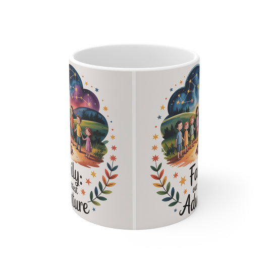 Adventure Family Mug - Heartwarming Gift for Nature Lovers, Camping, and Family Gatherings | Unique Coffee Cup, Outdoor Adventure, [...]