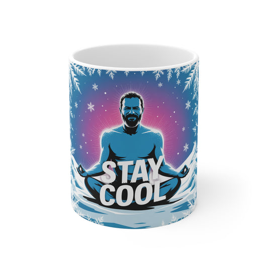Chill Zen Mug | Stay Cool Coffee Cup, Relaxation, Meditation Gift, Yoga Lover's Mug, Inspirational Drinkware